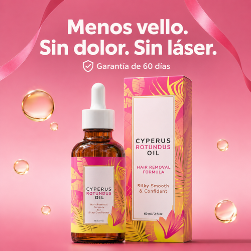 Menos vello. Sin dolor. Sin láser.