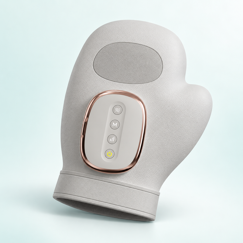 Masajeador de Manos Eléctrico con Compresión y Calor — Alivio para Manos Cansadas