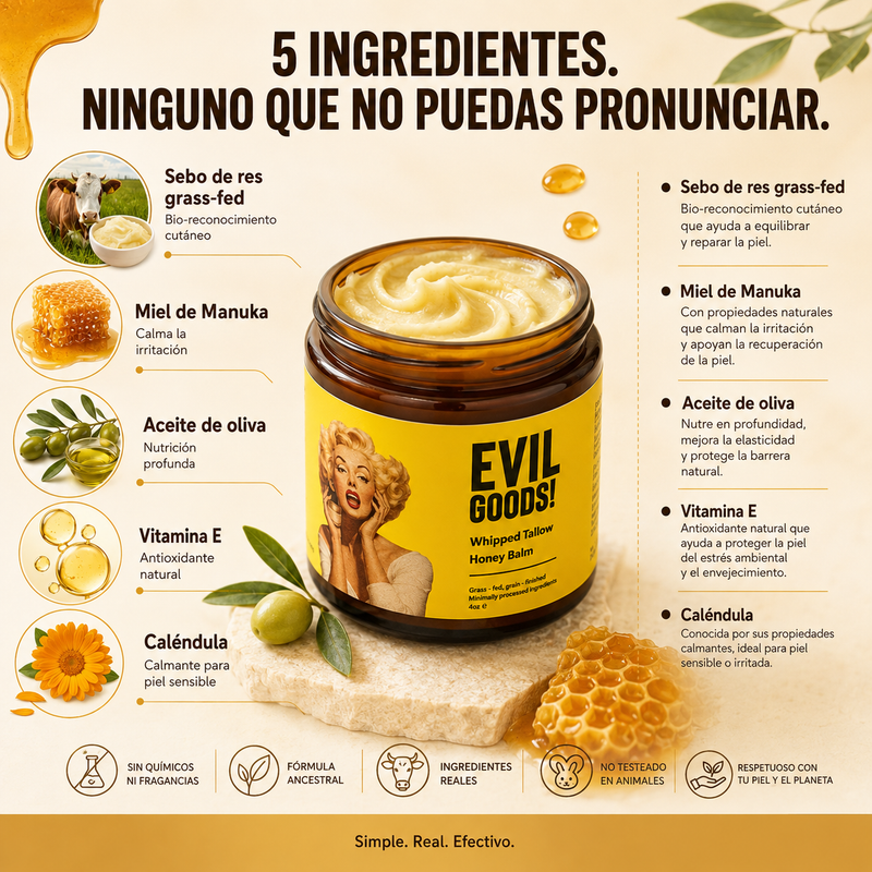 Evil Goods – Ritual Piel Tranquila | Bálsamo de Sebo de Res y Miel de Manuka 60ml