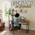 Escritorio con Estanterías de Madera - miniatura 1