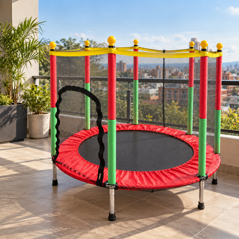 Trampolín Infantil con Malla de Seguridad – Diversión en Casa 4