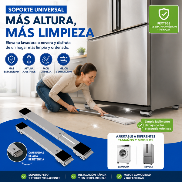 Mueve tu nevera fácilmente y limpia debajo en segundos 4