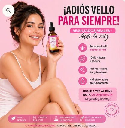 Menos vello. Sin dolor. Sin láser.