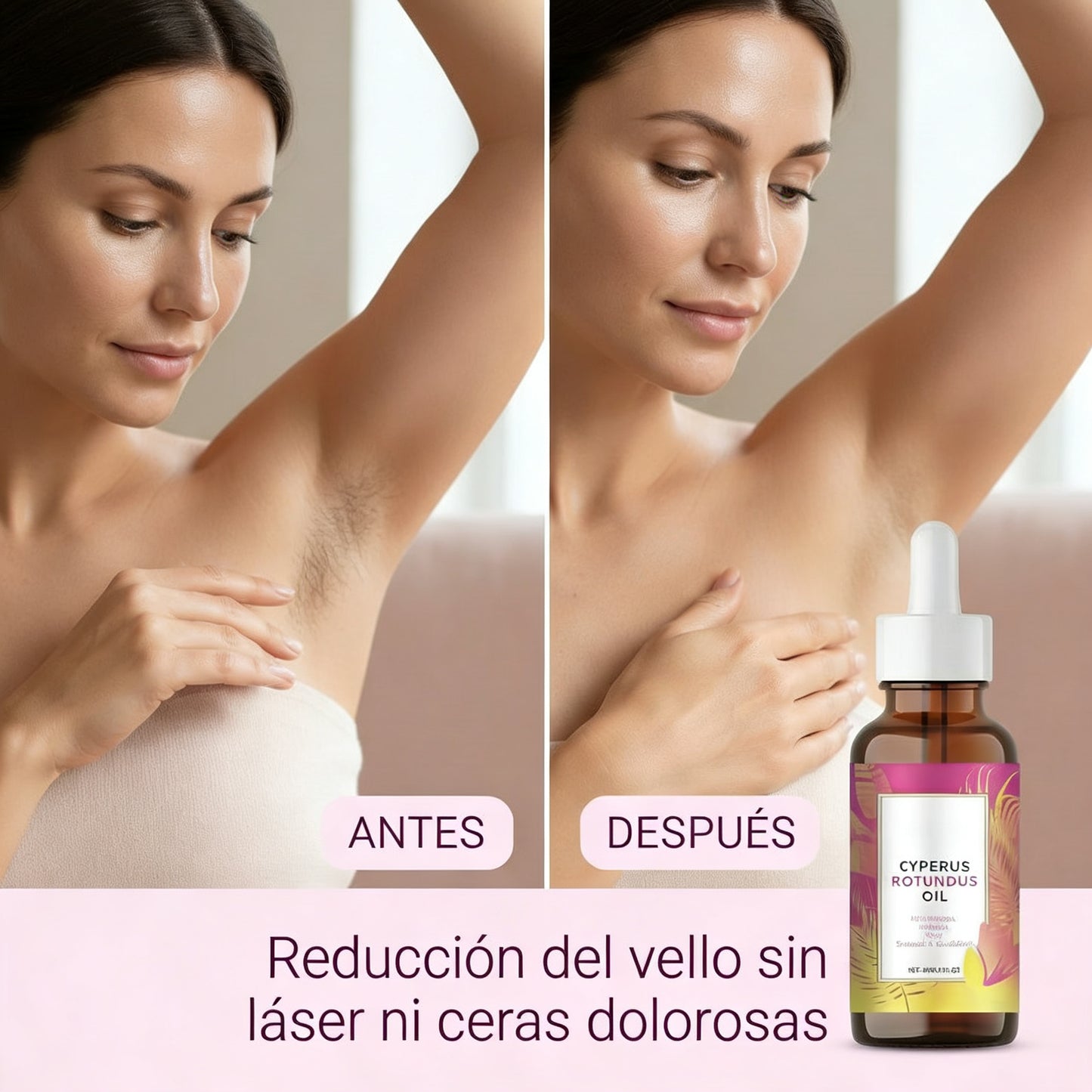 Menos vello. Sin dolor. Sin láser.