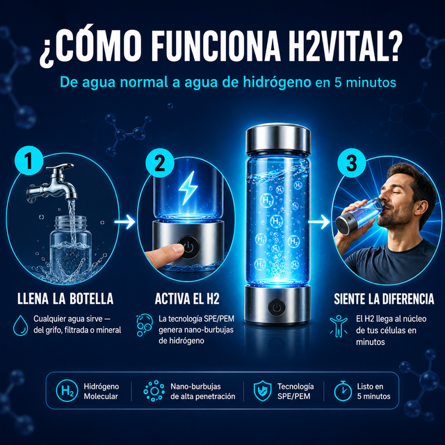 H2Vital® — Botella Generadora de Agua de Hidrógeno Molecular