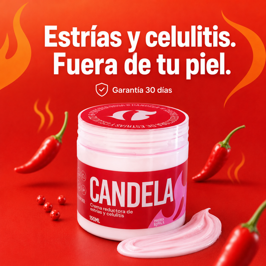 Candela 150 g | Crema Termoactiva para Estrías y Celulitis
