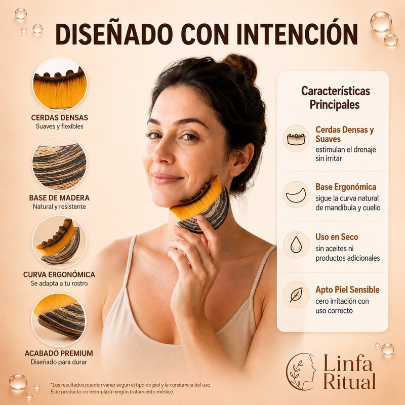 Cepillo Facial Linfático Linfa Ritual™ | Ayuda a Reducir la Hinchazón y Definir el Contorno — foto 4